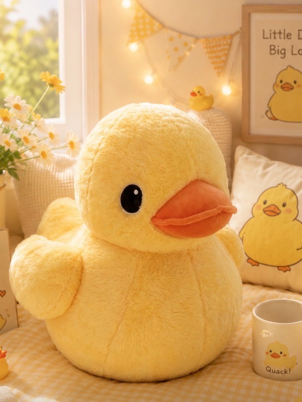 Yellow Plush 🦆 Duck Stuffed Animal So Cute ☺️